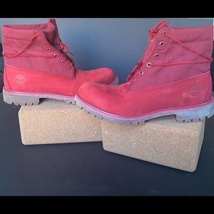 Timberland Men’s Roll Top Red Monochromatic